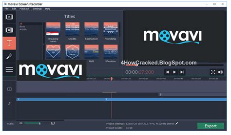 Free get of the transportable Movavi Screen Recorder 1.